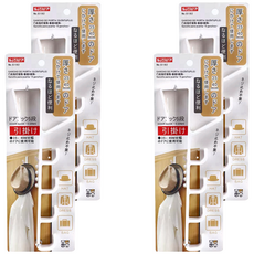 SJIAYP 門後掛勾 27 x 5 x 6cm, 白色, 4個