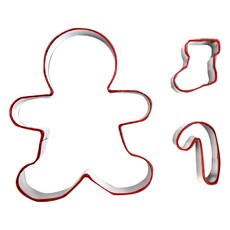 TRIARROW 三箭牌 創意手繪薑餅人餅乾模具套組 3件, 8724S, 1組