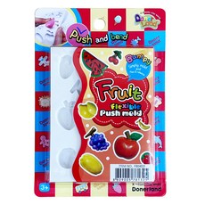 Donerland 迷您矽膠黏土模型-水果, 安全無毒,符合國際玩具安全規範,通過歐盟CE認證, 1盒