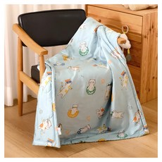 EmBrace 英柏絲 涼感兒童涼被, 夏季貓樂園 藍色