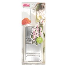SHIMOMURA 下村 AJIWAI KG 趣味食房 日本不銹鋼蔬菜刨絲器, 白色, 1個