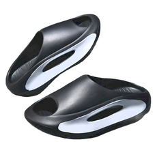 bebehome 舒適厚底時尚外出拖鞋，EVA材質，尺碼36-45, 40~41cm, 黑白色