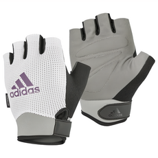 adidas 愛迪達 女用透氣訓練手套, 象牙灰, 1雙