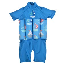 Splash About UV FloatSuit 兒童防曬浮力泳裝, 普普風帆船