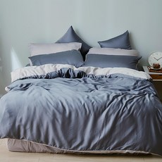 戀家小舖 60支素色天絲 雙人被套 永恆系列 柔軟親膚 不縮水不起毛球, 沉穩灰, 被套6*7尺