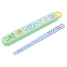 Skater 抗菌兒童筷子含收納盒 ABS2AMAG, 盒子195*27*15mm+筷子165mm, 巧虎, 1組