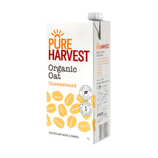 PURE HARVEST 澳洲有機燕麥奶, 無添加糖, 1L, 1瓶