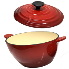 JMT 鑄鐵琺瑯湯燉鍋, 18.5cm, Red, 1個