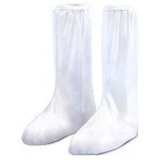 高筒防水雨鞋套 M/L/XL, 白色, 1組