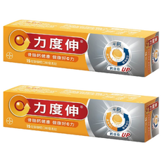 力度伸 維他命C + D + 鈣發泡錠 維持骨骼健康 15錠 柳橙口味, 97g, 2盒