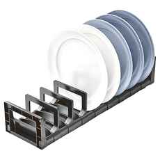 妃妃嚴選 碗盤收納架/碗架, 1個, 黑色