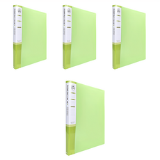 Heemang Recle 40頁文件夾 A4適用 淺綠色 文件收納 資料整理, 4本