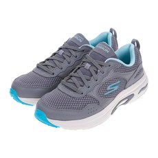 SKECHERS GO RUN ARCH FIT 女鞋, 灰色/藍色, podiatrist認證足弓支撐, 128952GYB, 25.5cm