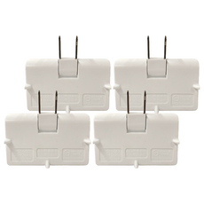 CENTENARY 成電牌 轉向三面插 3孔 CT-0032 白色, 40.5mm, 4個