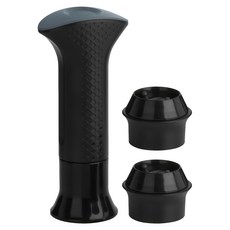 Trudeau 抽真空器 + 瓶塞 2個, 黑色, 1套