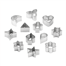 tescoma 主題餅乾切模12件 餅乾不鏽鋼模具, 單色, 1組