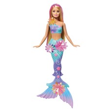 Barbie 芭比 芭比夢法花花美人魚, 藍色, 1個, 30cm