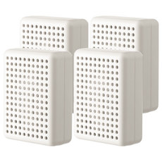 懶角落 多用途冰箱淨味活性碳除臭盒, 尺寸11.3x8.5x4cm, 69g, 4個