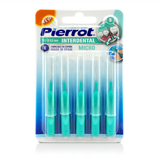 Pierrot 立可樂 綠色迷你牙間刷 適合牙縫較小者及門牙、犬齒區使用, 0.9mm, 5支, 1組