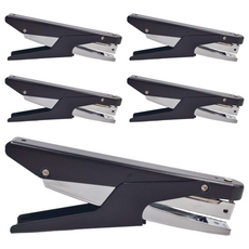 KW-triO 堡勝企業 訂書機 516 冷軋鋼板、聚乙烯, 黑色，米灰色 顏色隨機, 5個