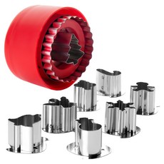 ibili 果醬林茲餅乾模9件組, 聖誕, 1組