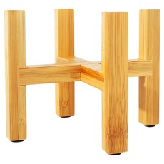 葉子小舖 實木落地式十字花盆架, 1個, 單一顏色