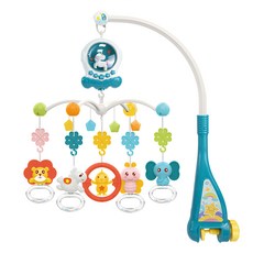 PLAYFUL TOYS 頑玩具 獨角獸音樂床鈴 GU-HE0311, 墨綠色, 1組