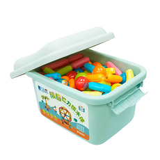 OKids 博士積木 繽紛磁力積木棒 102pcs 附收納箱 3+歲, 1組