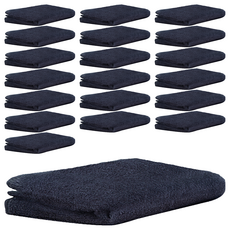 comet Home 多用途輕柔毛巾 55g 棉紗 72 x 33cm, 深灰色, 20條