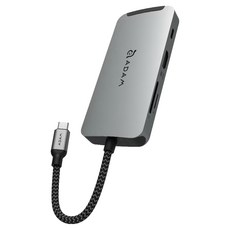 ADAM elements 亞果元素 CASA HUB A08 USB-C 八合一集線器 4K HDMI, 灰色, 1個