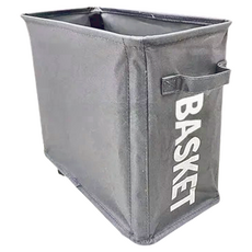 妃妃嚴選 桌下帶輪置物籃, 大款(58 x 35 x 41cm), 深灰色, 1個