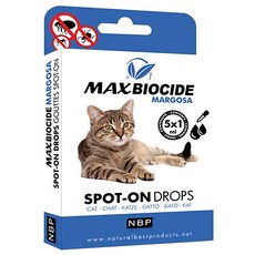 NBP 新型貓用苦楝精油驅蝨滴劑,5支,1盒-天然成分，溫和驅蟲，保護愛貓健康, 1ml