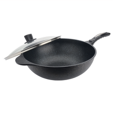 CLARE 韓式不沾炒鍋 附蓋, 34cm, 1組