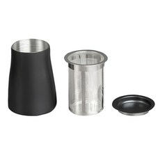 FUJI-GRACE 富士雅麗 304不鏽鋼咖啡篩粉杯, 鐵氟龍塗層, 防塵上蓋, 防滑底座, 1組