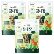 LUSOL 海苔 無添加鹽油 富含纖維、礦物質和維生素C, 烤糙米, 20g, 3包