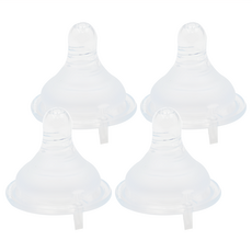 Simba 小獅王辛巴 超柔防脹氣寬口十字奶嘴, S(0個月以上), 4個