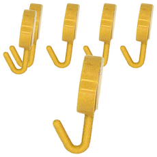 純色門後衣帽掛勾, 顏色隨機, 6個