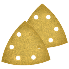 BOSCH 博世 台灣公司貨 超耐久金色三角砂紙 G80-2608900825, 93 x 93mm, 2片