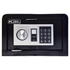 KEEPER SAFE BOX 守護者保險箱 家用電子密碼防盜三門栓 - 全鋼打造, 黑色, 1個