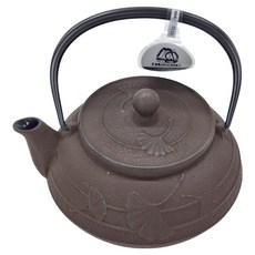 IWACHU 岩鑄 5型急須銀杏附濾網, 650ml 日本製造, 咖啡色, 1個