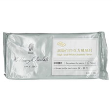 H&C 正慧食品 正香軒 高級白巧克力風味片 烘焙專用, 1kg, 1包