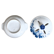 蓋物 -日本製 陶瓷 寬14cm 高3.8cm 滿水容量230ml, 染繪葡萄, 1個