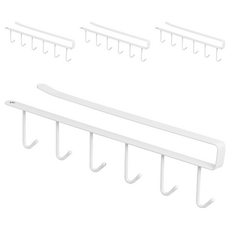 comet 衣櫥層板掛鉤架, 4個, 白色