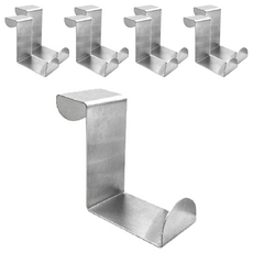 AXIS 艾克思 不鏽鋼Z型寬版雙頭兩用廚櫃門後勾, 單色, 9個