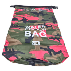 20L 漂流袋 防水袋 IPX6防水等級, 玫红迷彩