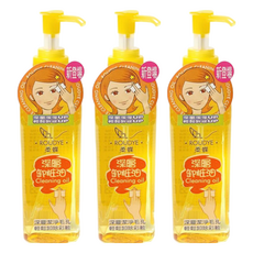 柔蝶 深層卸妝油, 清爽不油膩 洗淨更保濕 天然保濕植物油配方 200ml, 3瓶