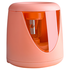 ANTIAN 兒童電動自動削鉛筆機 附貼紙 + 替換刀 + 充電線, 1個, 粉色