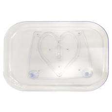 冰箱旋轉透明托盤 尺寸 ABS材質, 40 x 30cm, 透明, 1個