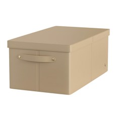 bencross 本心本來 折疊收納盒附蓋 奶咖色, 1組