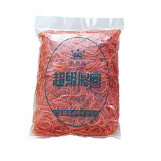 Life 徠福 橡皮圈 8兩, 橘色, 1包